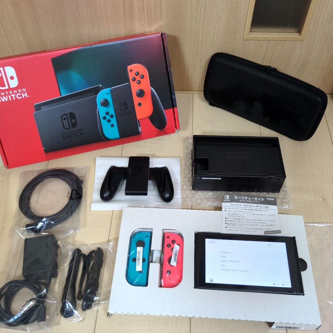 Nintendo Switch 本体 青/赤　初期化済み　ゲーム機入れケース付き Amazon.co.jp: Nintendo Switch マリオレッド×ブルー セット : ゲーム