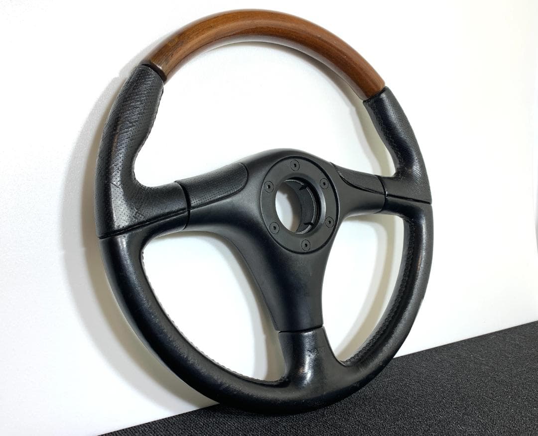 NARDI ナルディ Z5 ステアリング 36.5Φ 木目 ウッド ＆ レザー