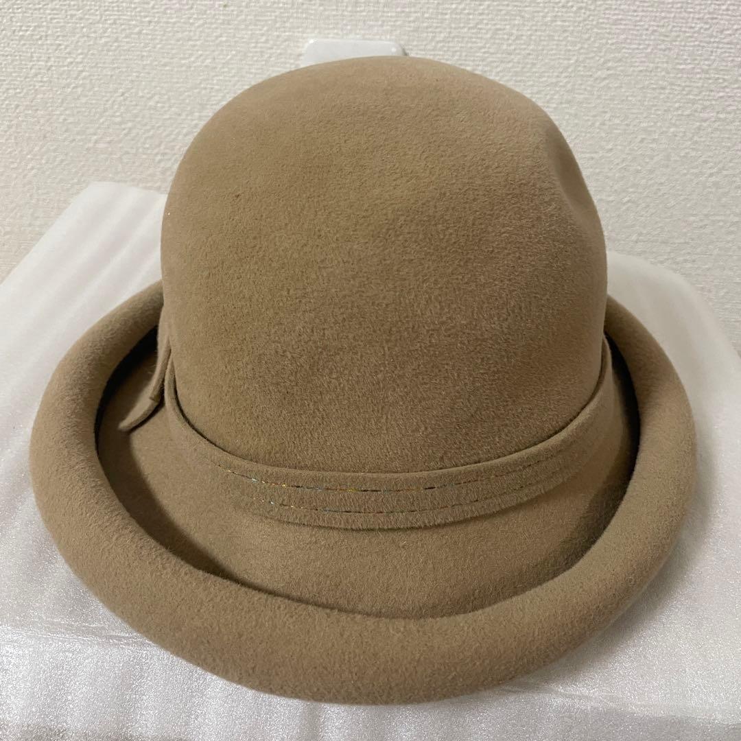 マキシン MAXIM ハット 帽子 兎毛 ベージュ色 日本製 - メルカリ