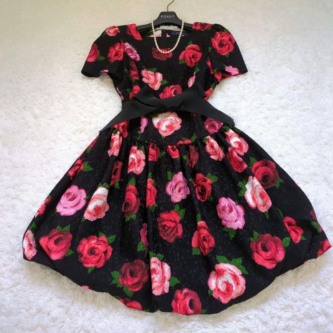 極美品、新品タグ✨エムズグレイシーワンピースバラベルトバルーン38 M