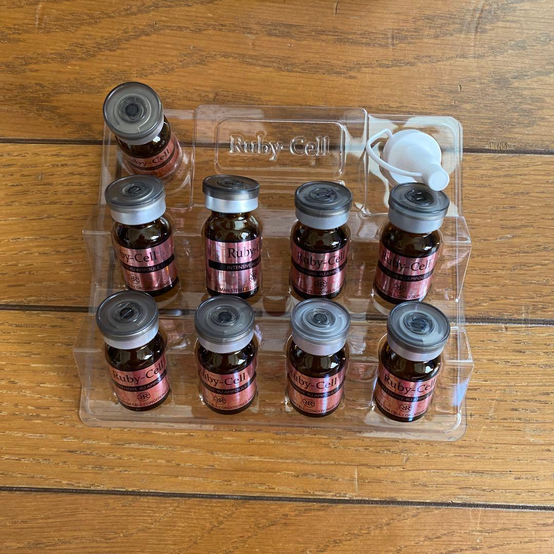 正品ルビーセル美顔器、美容液9本セット