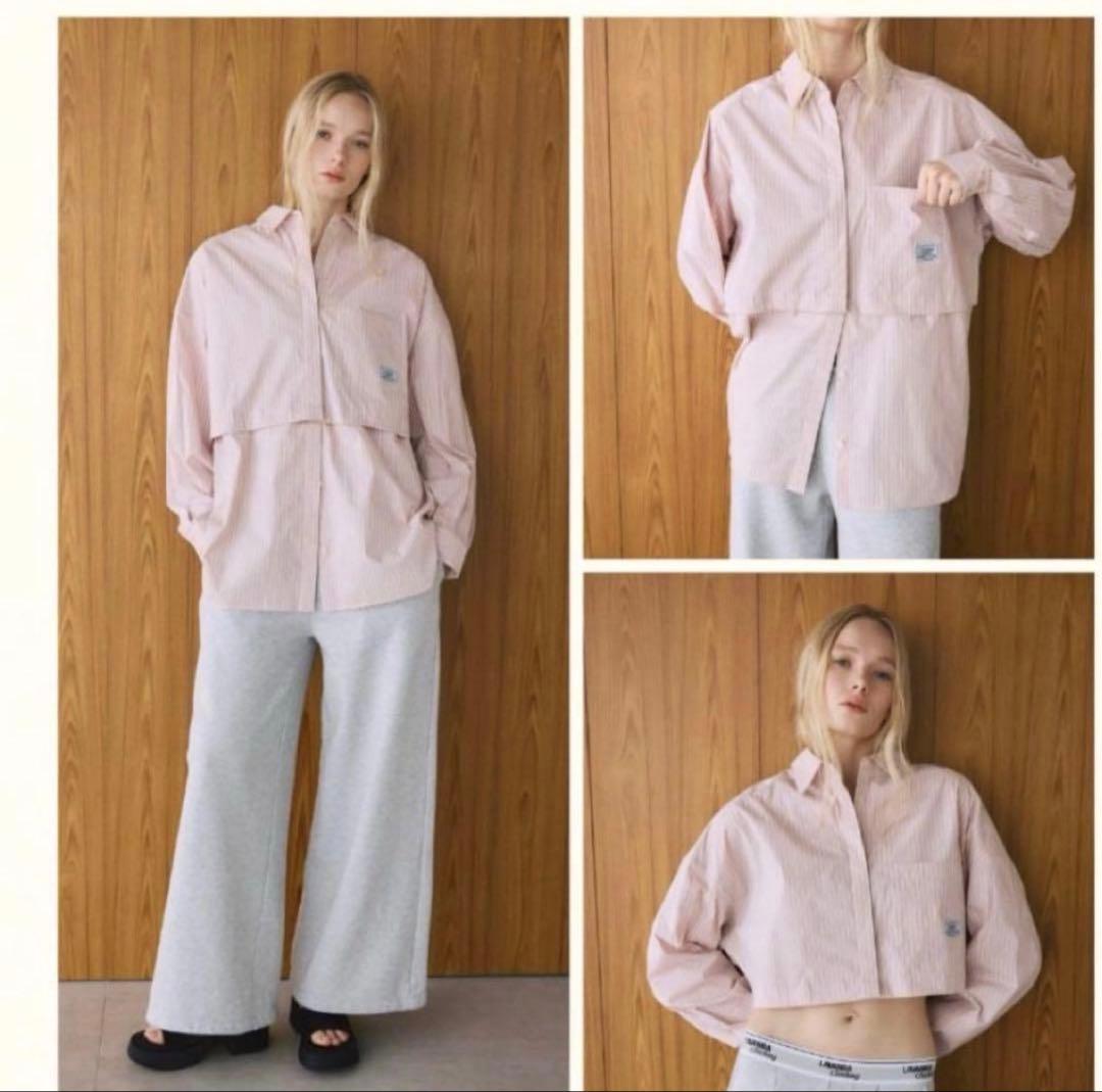 宇野実彩子 LAVANDA ストライプシャツ ピンク - メルカリ