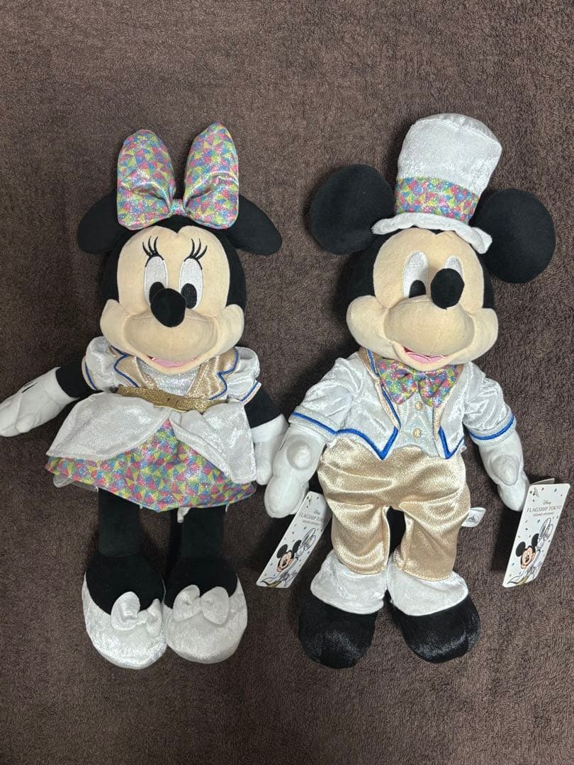 フラッグシップ東京　グランドオープン限定　ミッキー　ミニー　ペア　ぬいぐるみ フラッグシップ東京 グランドオープン限定 ミッキー ミニー ペア