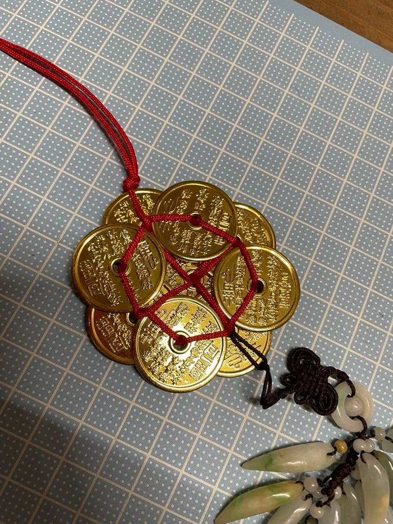 テ*ト様 化殺好転九銭【m1506 風水　災い避け 邪気避け　トラブル避け　翡翠