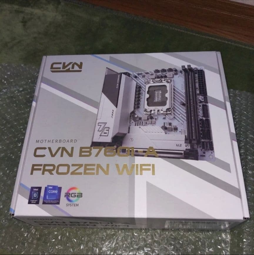 colorful B760I-A FROZEN WIFI ITX マザーボード B760チップ採用の白いMini-ITXマザーボード、Colorful「CVN B760I