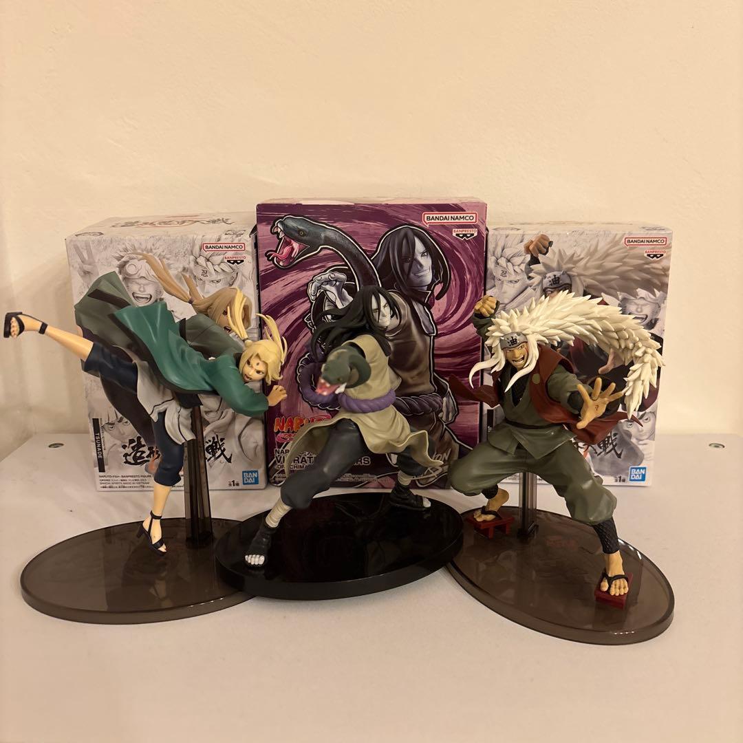 NARUTO 伝説の三忍 自来也 綱手 大蛇丸 フィギュア - メルカリ