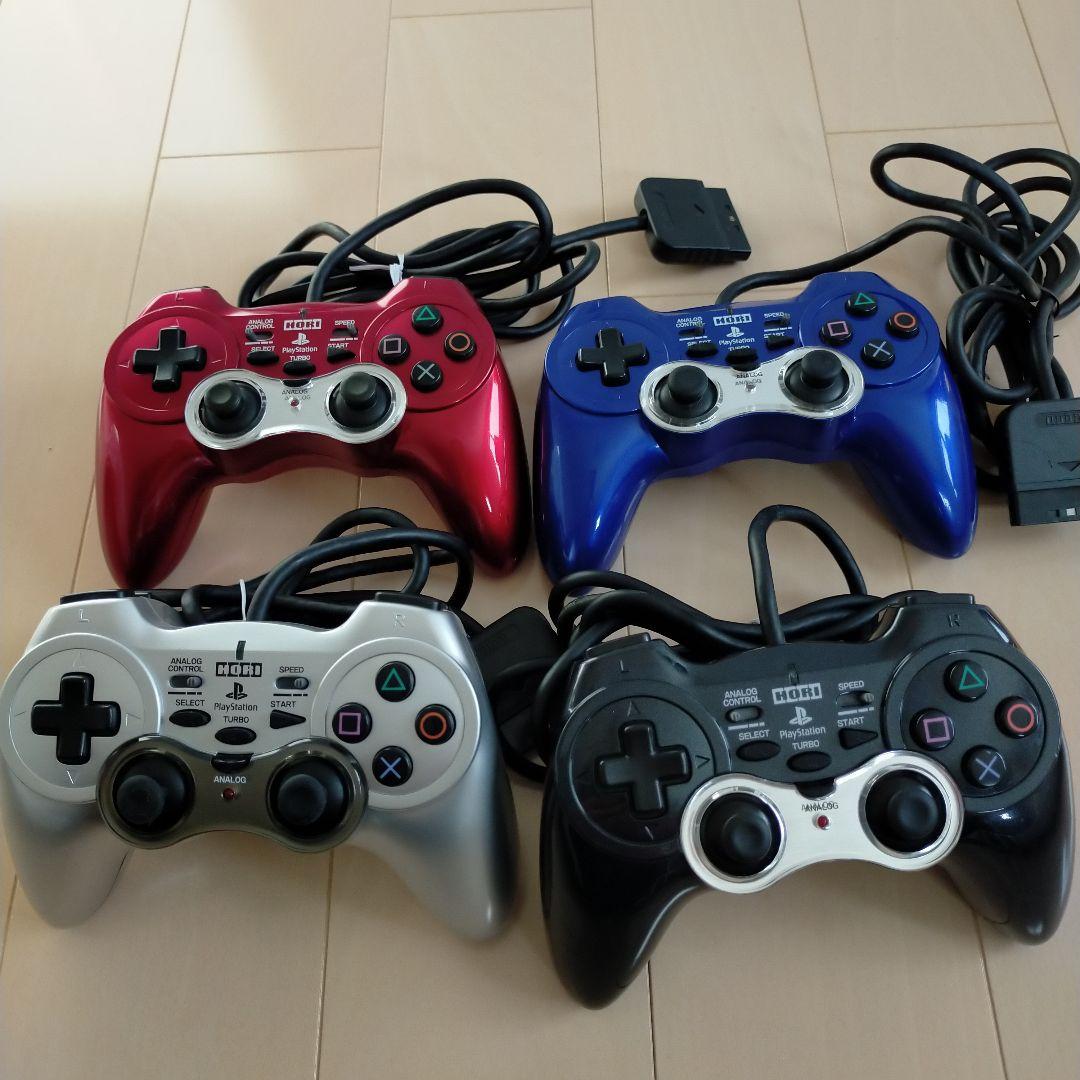 PS2 「ホリ アナログ振動パッド 2」4個セット Amazon | アナログ振動パッド2 ブラック | コントローラー（ハンドル