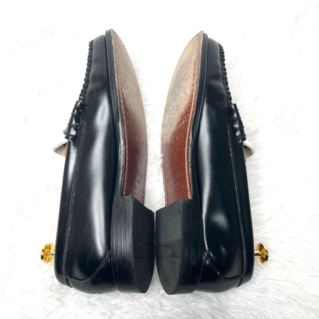 【美品】 G.H.BASS コンビローファー 27.5cm バイカラー 白黒