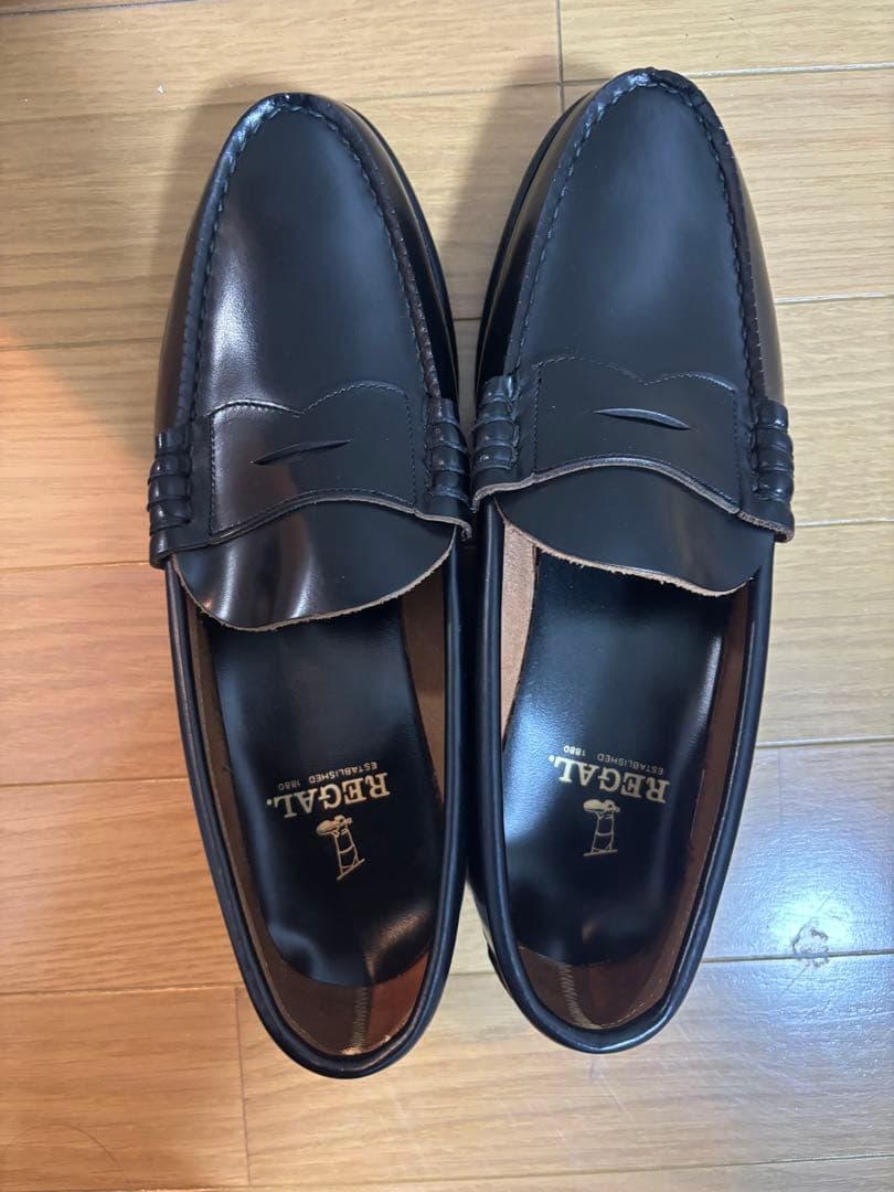 【美品】REGAL リーガル ローファー 黒 25.5cm