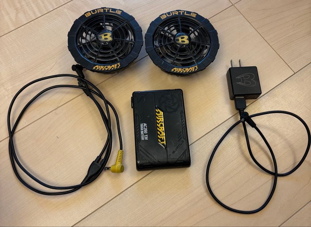 バートル　aircraft AC260 セット BURTLE バートル エアークラフト ファン＆バッテリー&バッグセット