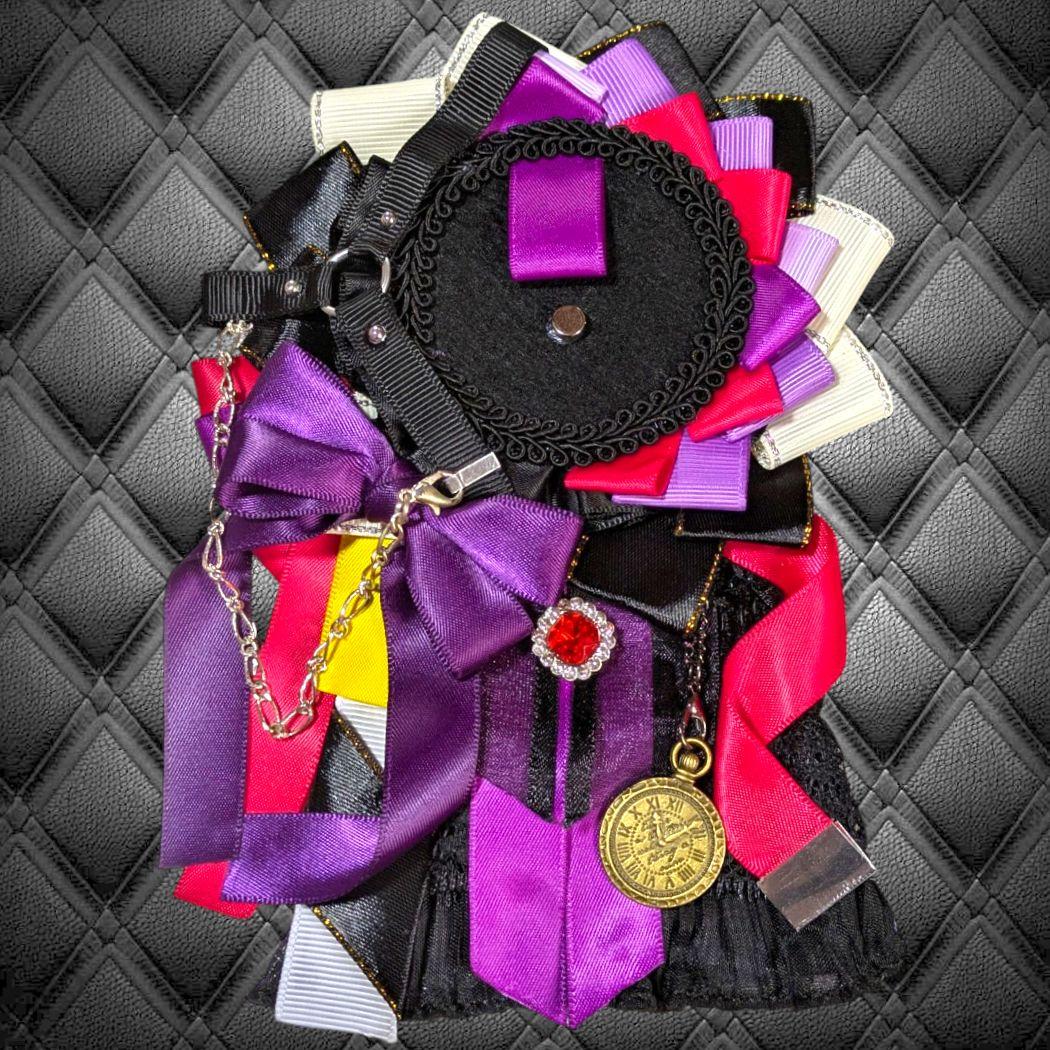 痛ロゼット ロゼット 渡会雲雀イメージ にじさんじ 黒紫 痛バ - メルカリ