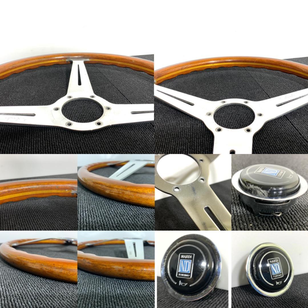 ナルディ クラシック ウッドステアリング 36.5Φ 良品 ホーンボタンおまけ付