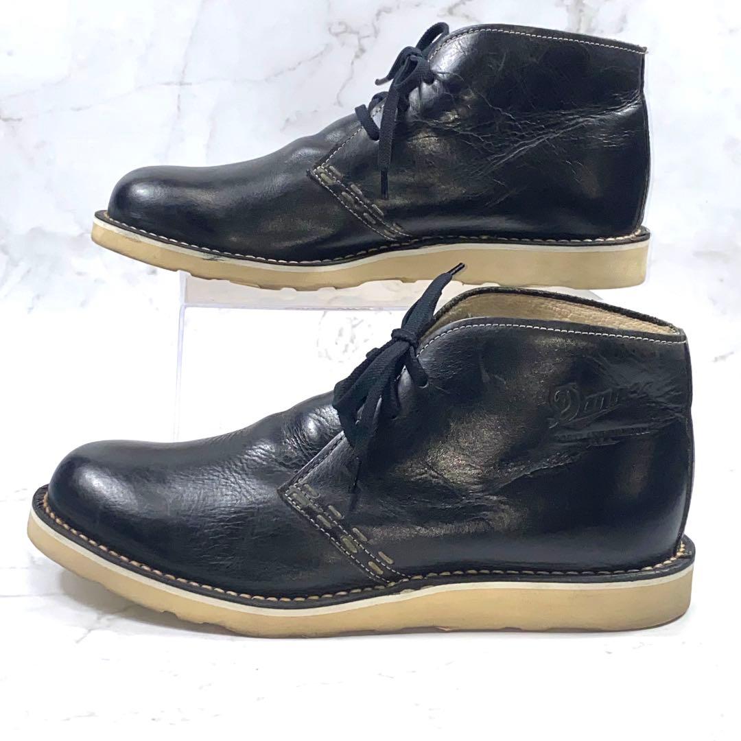 美品】ダナー ローズバーグクリスティー レザー チャッカブーツ 黒 US9