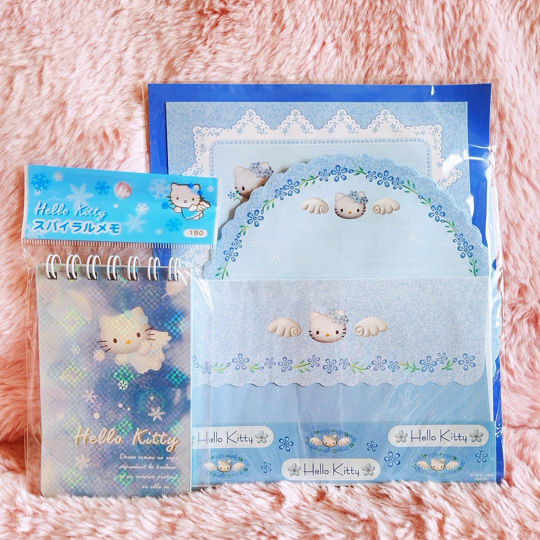 希少レア　ハローキティ　エンジェル　メモ　レターセット　USA サンリオ　レトロ ハローキティ レターセット｜サンリオオンラインショップ本店 - 公式