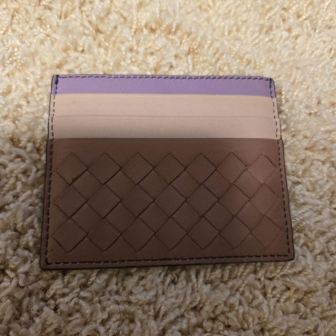 カードケース 名刺入れ ブラウン パープル 編み込みデザイン Enishi パープルハート 組子細工のカードケース 木製 横型名刺入れ