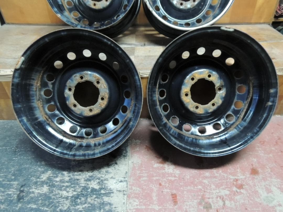 T795　17×7.5J　スチールホイール　4本　FJクルーザー　サビ有り