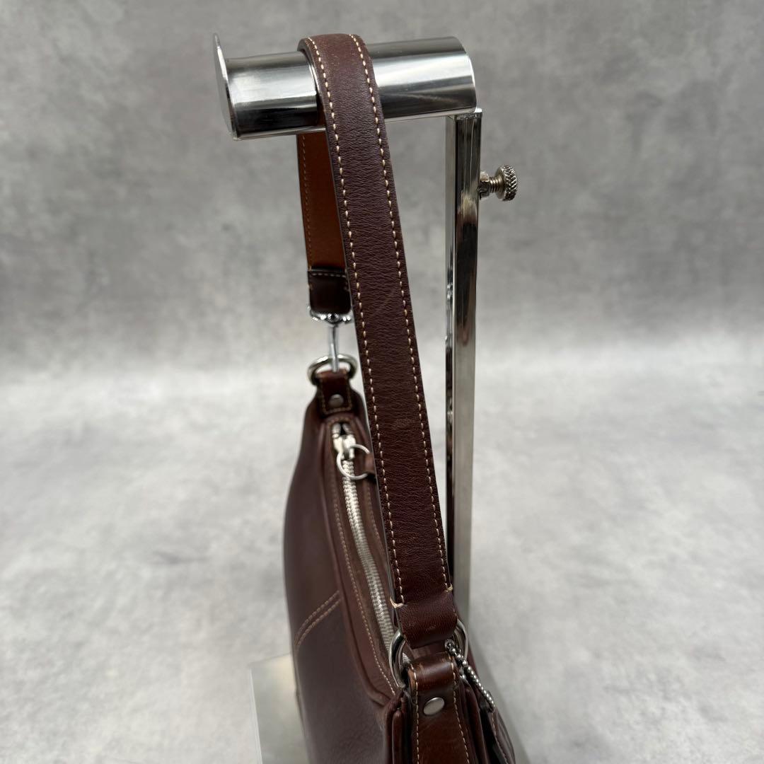 COACH コーチ ワンショルダー バッグ 7593 ブラウン - メルカリ