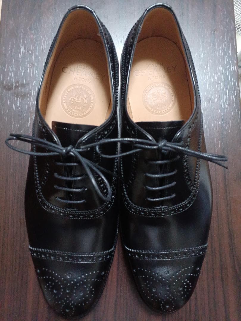 新品未使用 チーニー ウィルフレッド 黒 26cm 7.5F