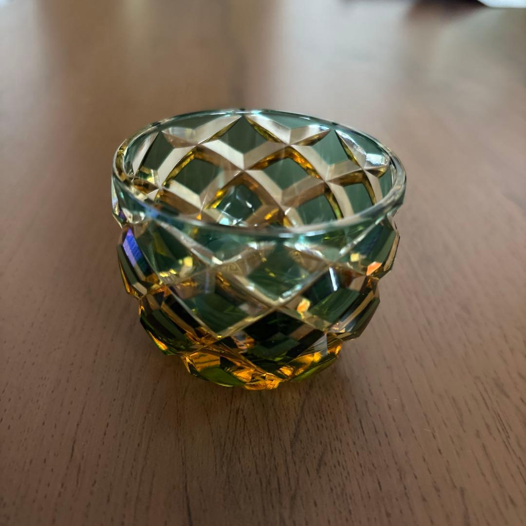 江戸切子 ガラス製品 格子模様　木村泰典 江戸切子 ガラス製品 格子模様 木村泰典 江戸切子 ガラス製品 格子模様