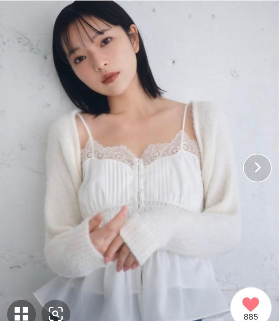 ボレロ×レースキャミセットアップ Amourire girl（アムリールガール）の「レースキャミセットアップ