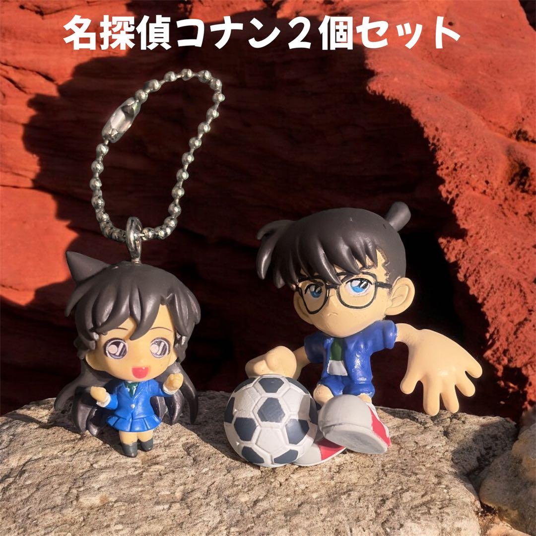 名探偵コナン＊江戸川コナン＊毛利蘭＊フィギュア＊キーホルダー