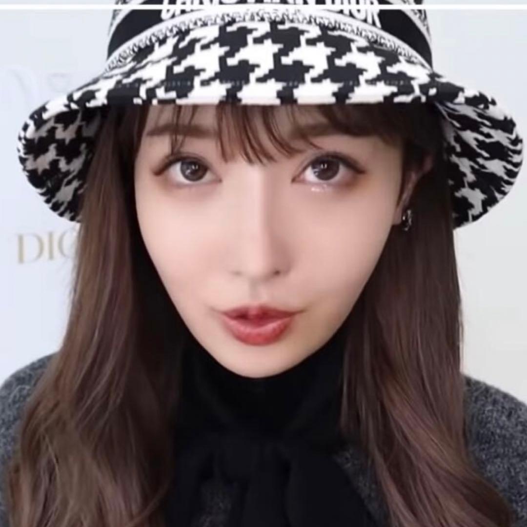 Christian Dior】 ディオール 千鳥格子柄バケットハット - メルカリ