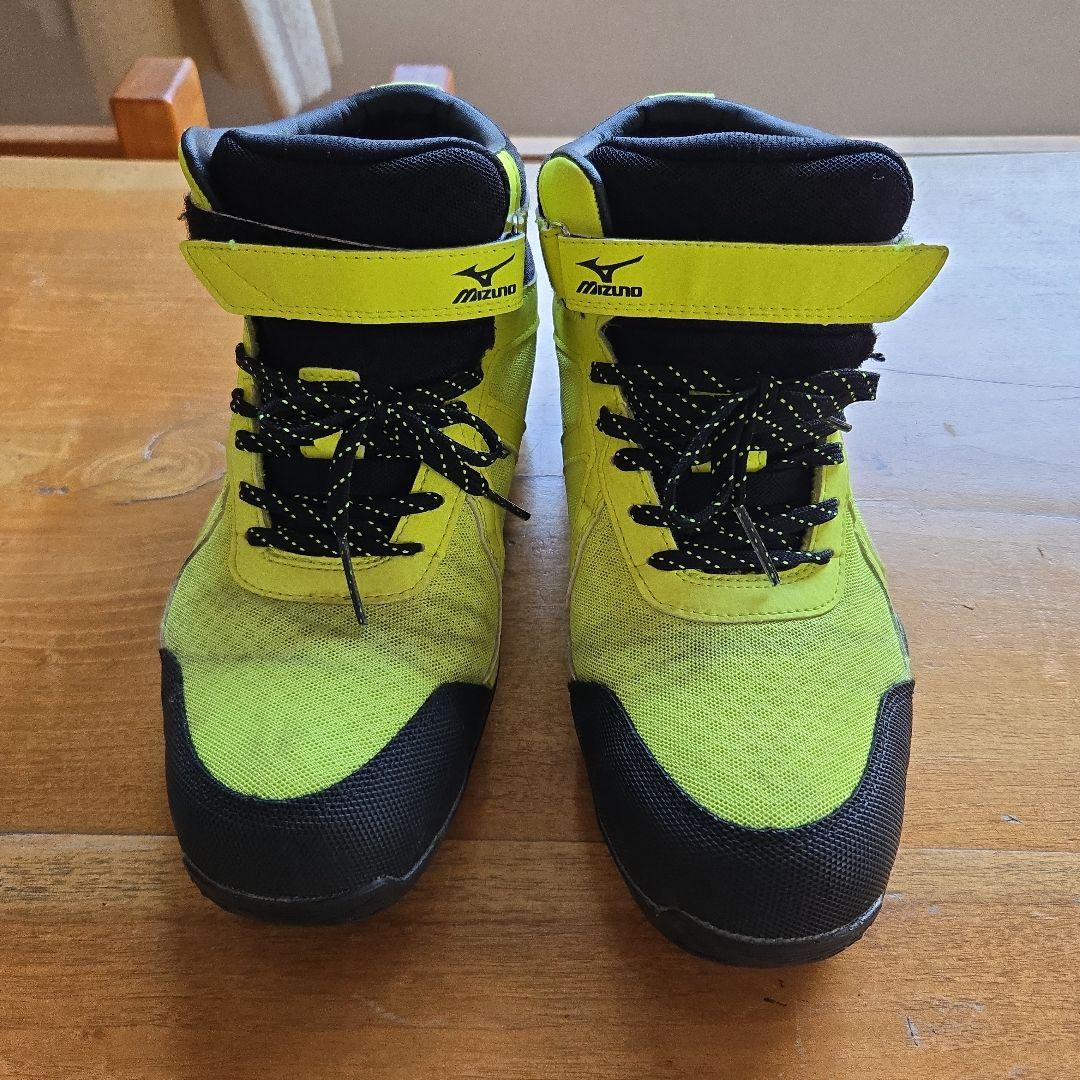 Mizuno 蛍光イエロー ハイカット安全靴 25.0cm - メルカリ