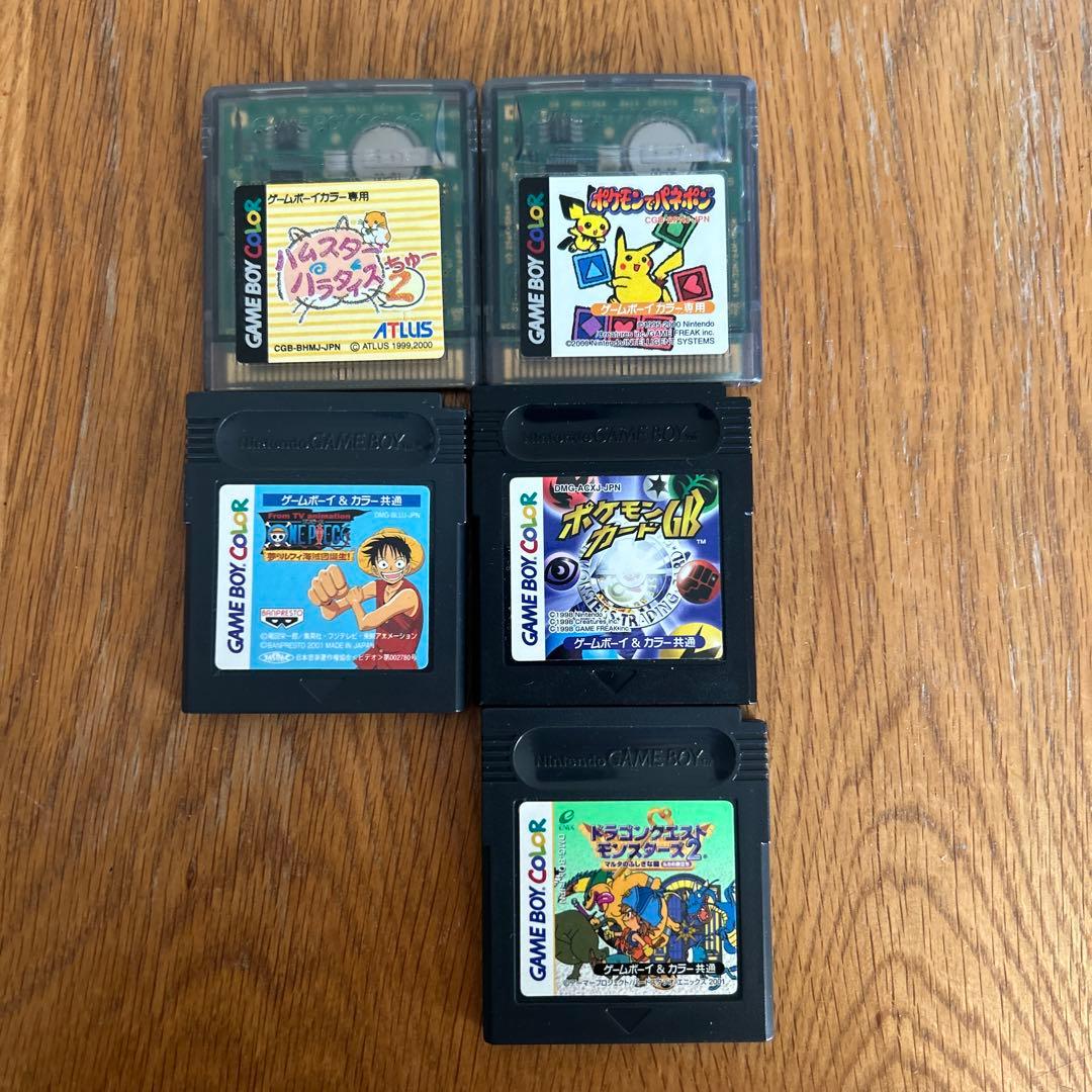 ゲームボーイカラー カセット5本 - メルカリ
