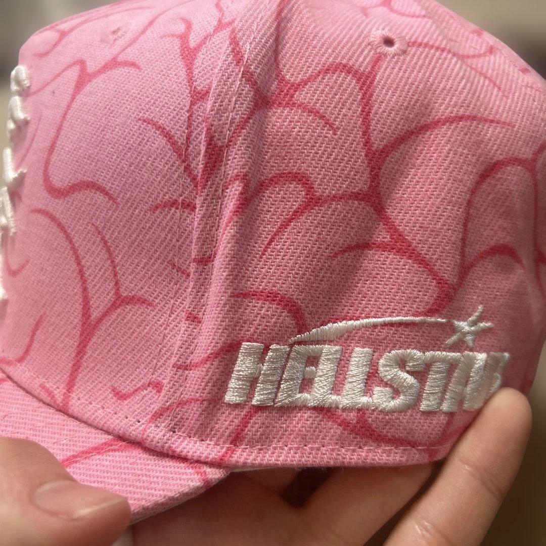Hellstar Studios fitted hat キャップ ピンク - メルカリ