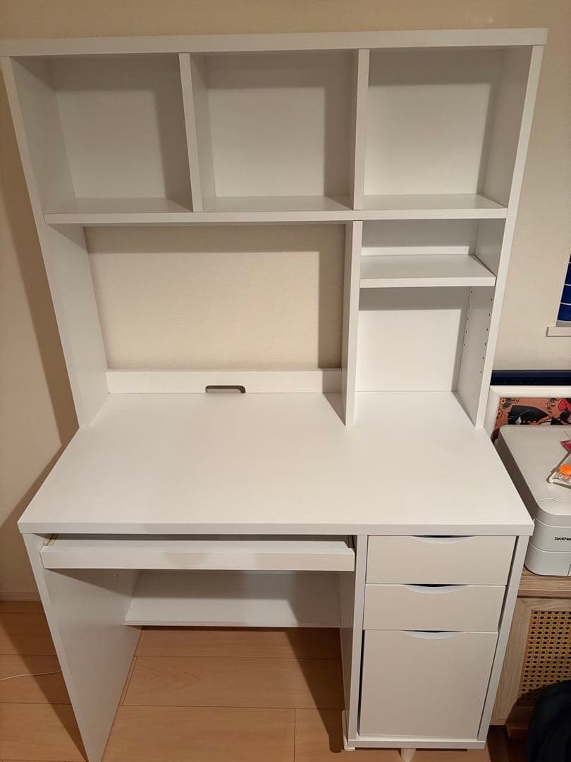 LOWYA　パソコン・ワークデスク（発送します） パソコンデスク ロータイプ・ハイタイプが選べる キーボードスライダー