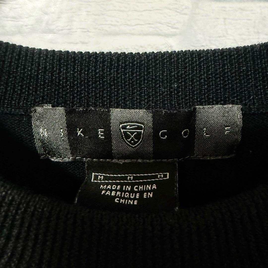 00s NIKE GOLF ニット ウール ブラック 刺繍ロゴ 黒 ナイキゴルフ 楽天
