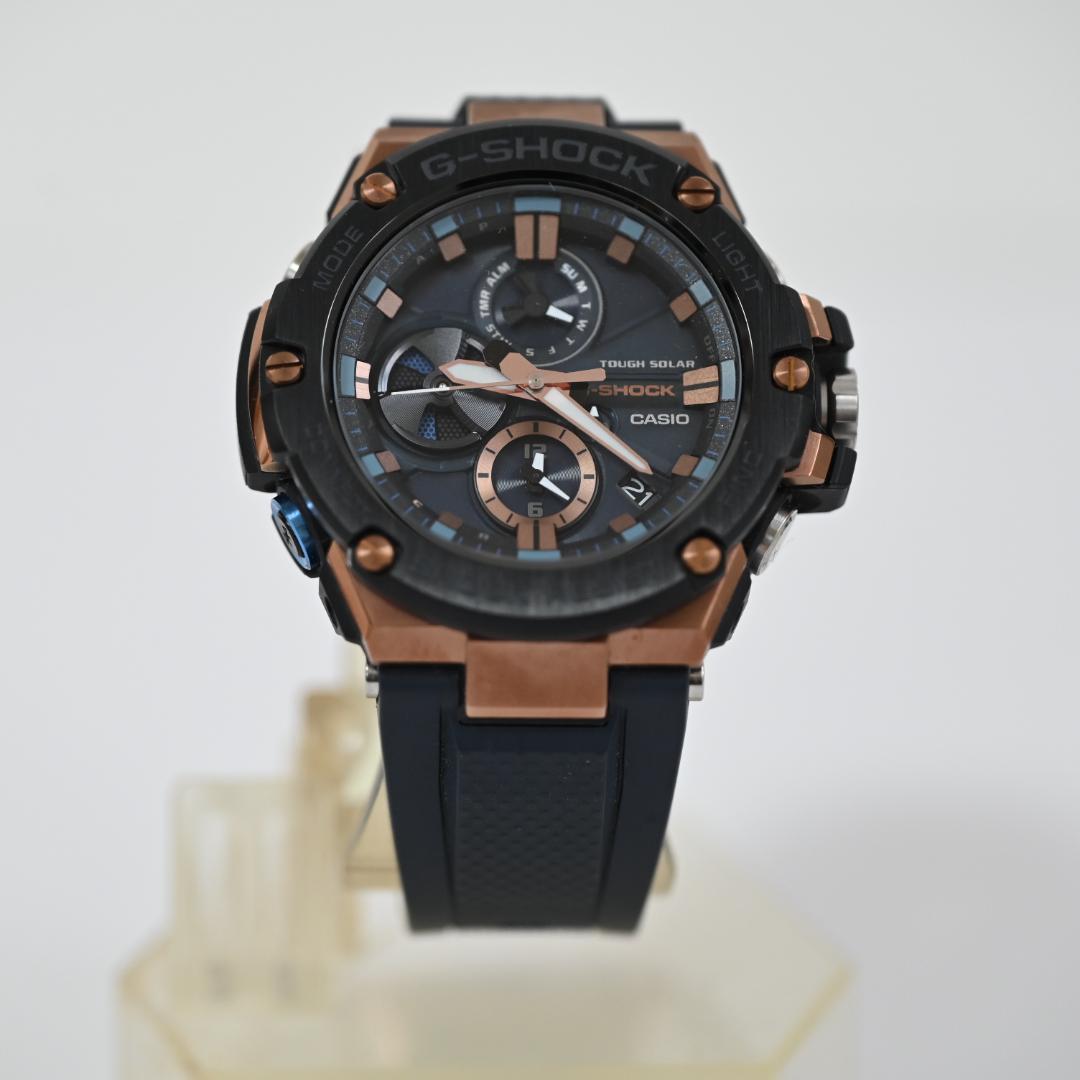 CASIO G-SHOCK GST-B100G-2A タフソーラー 美品 箱付き GSTB100G-2A | Black and Gold G-STEEL Men's Watch G-SHOCK | CASIO
