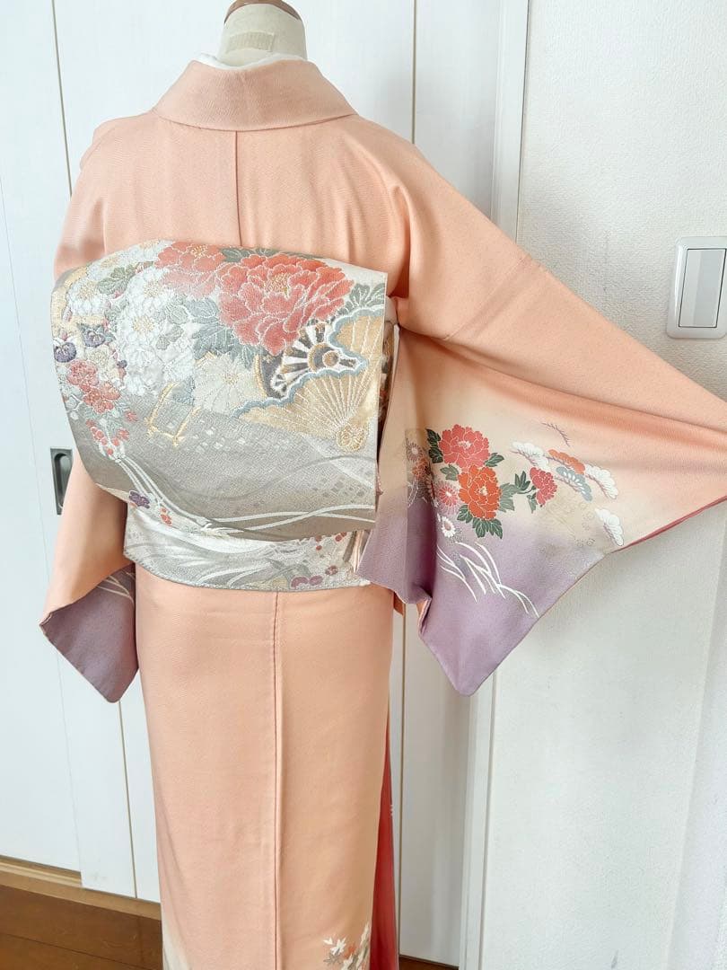 美品 バチ衿 正絹訪問着 フルセット4点 入学式 七五三 お宮参り - メルカリ