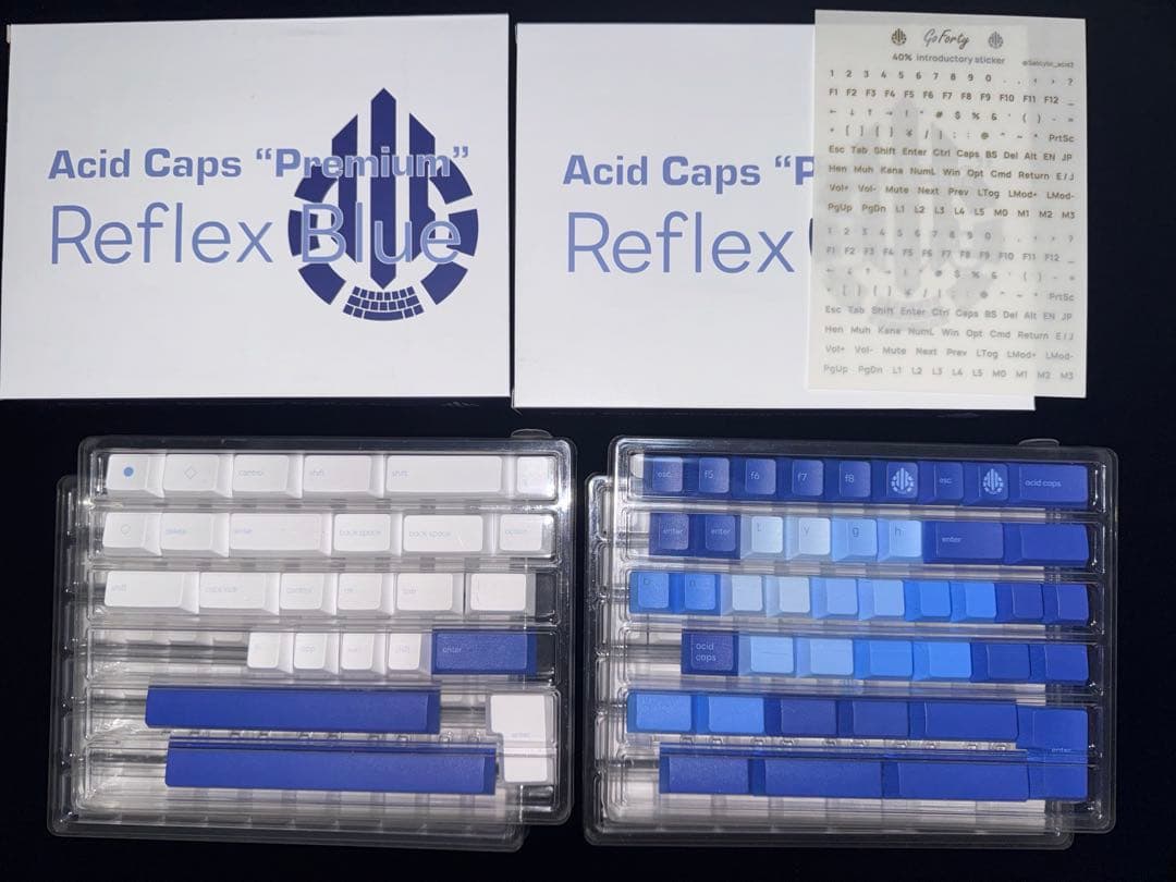 Acid Caps Premium Reflex Blue キーキャップ