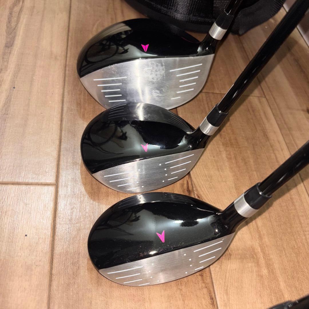 極美品】 LADY SONICレディース ゴルフクラブセット キャディバッグ付