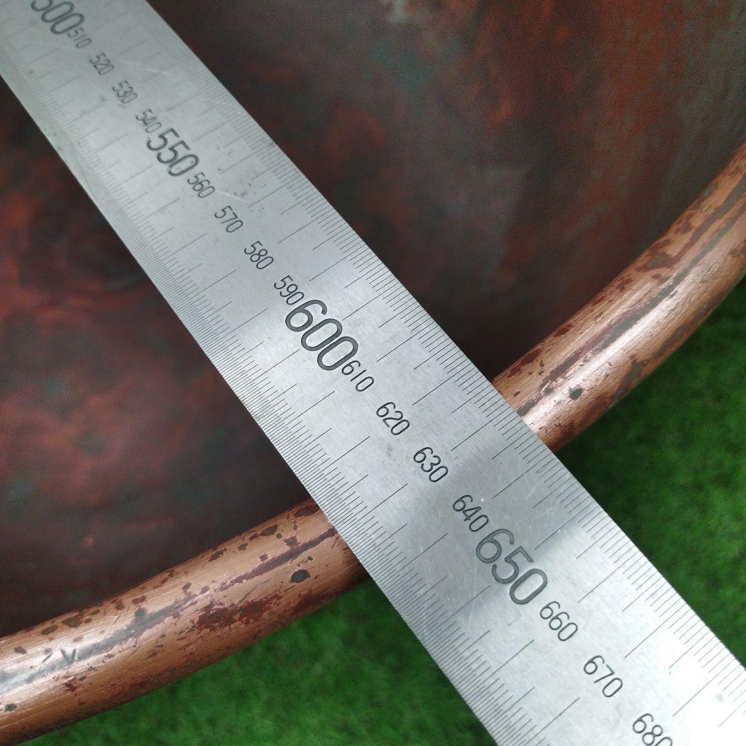 K*X様 銅鍋　銅製　大鍋　63.5cm✕29.5cm　アンティーク