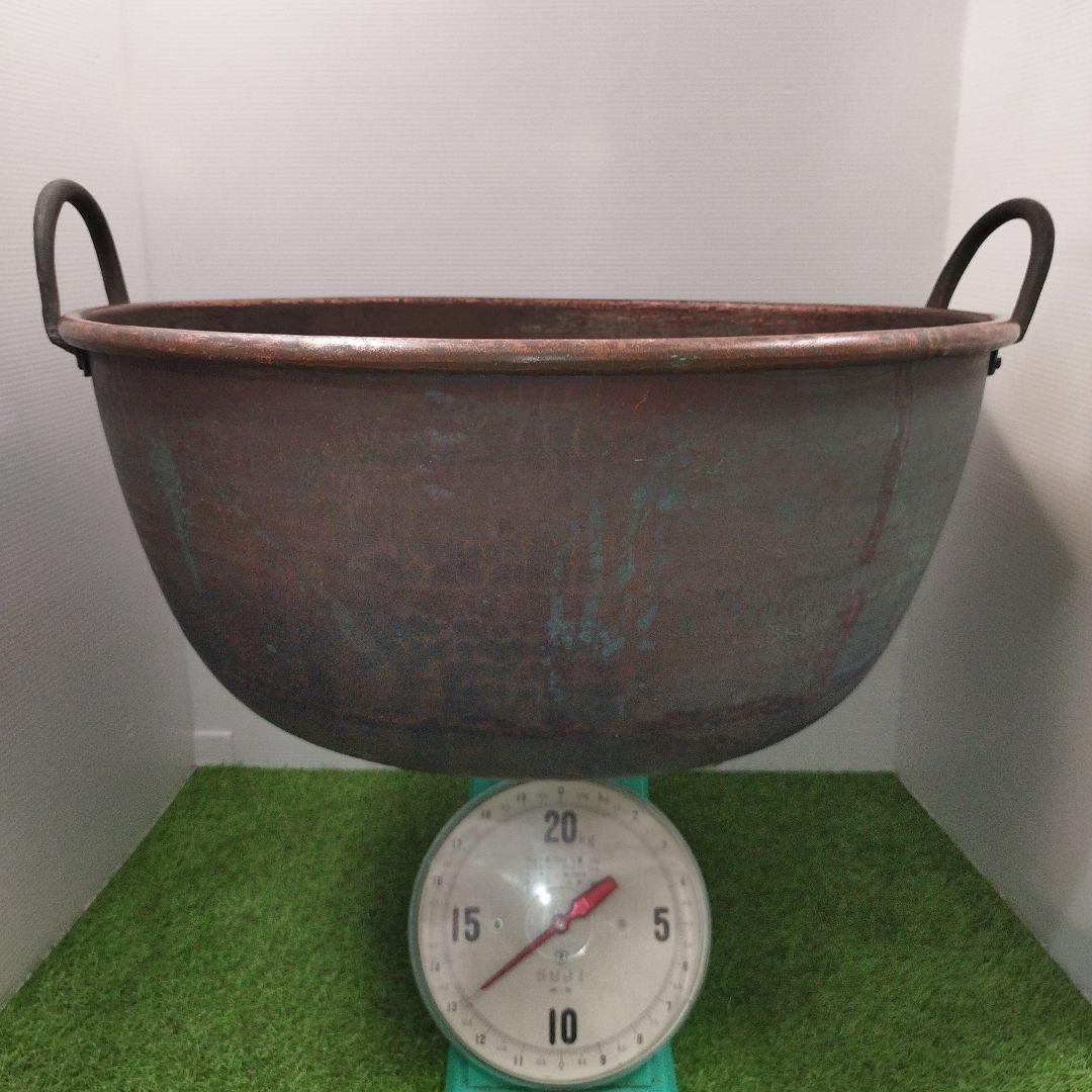 K*X様 銅鍋　銅製　大鍋　63.5cm✕29.5cm　アンティーク