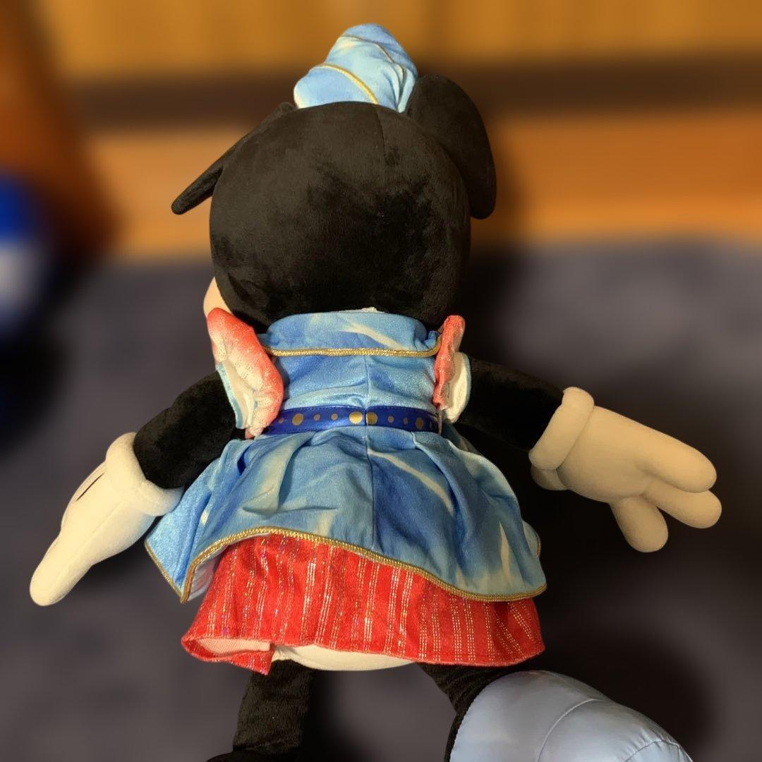 ディズニーシー15周年 ミッキーミニー特大ぬいぐるみ クリスタル