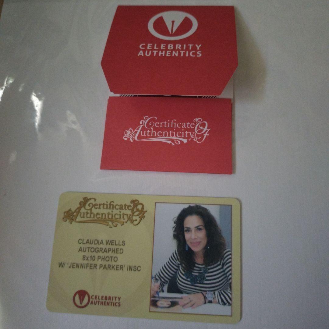 クラウディア（クローディア）ウェルズ 直筆サイン 8×10インチ 東京