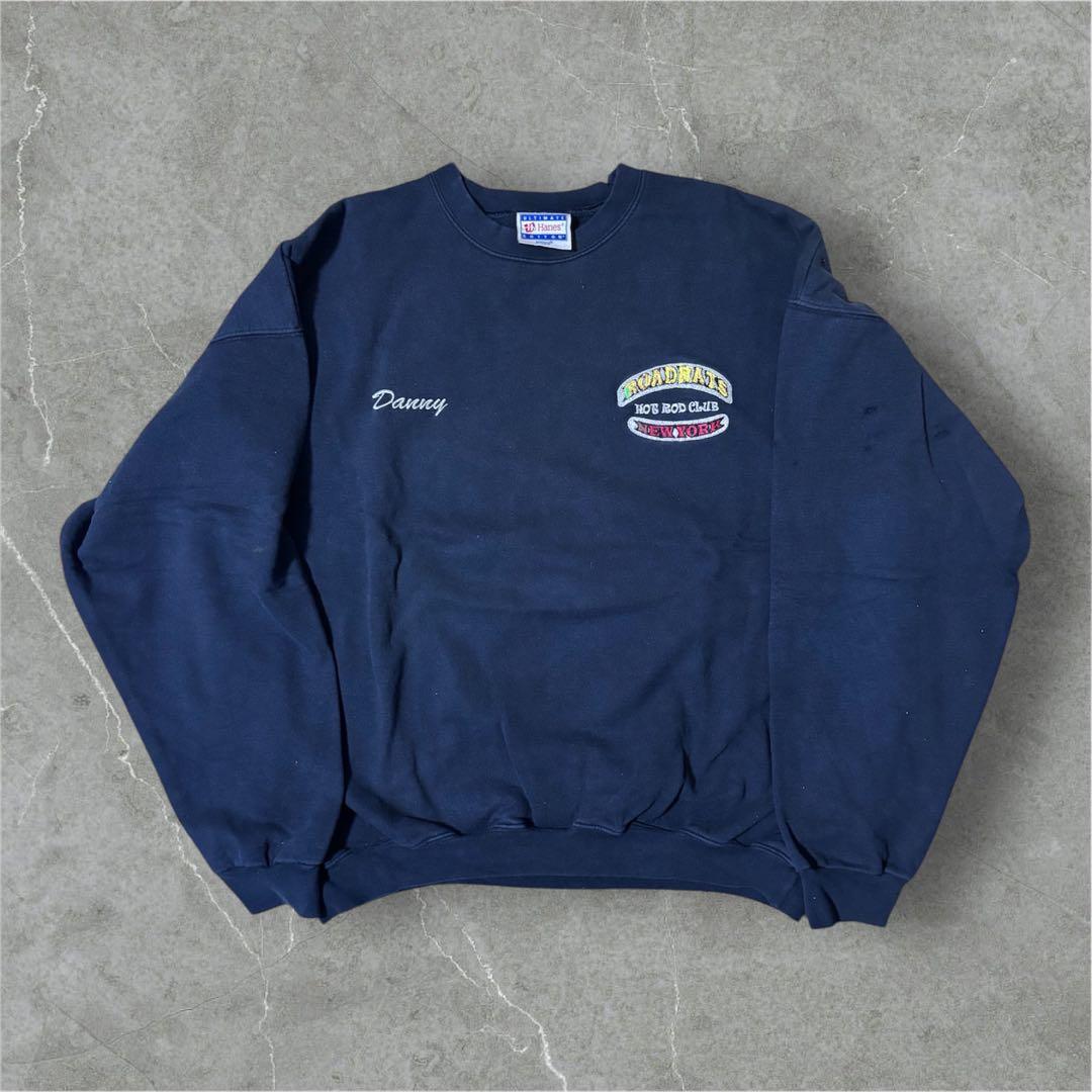 ROADRATS ホットロッドクラブ 刺繍スウェット ヘインズ Hanes