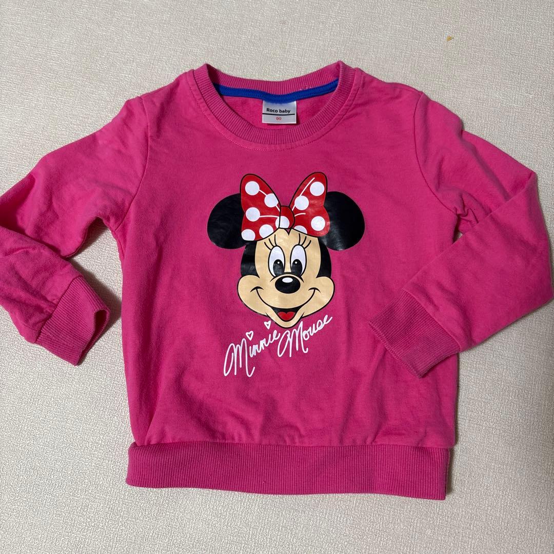 ミニーマウス ピンクトレーナー 90cm ミニーのファンダーランド