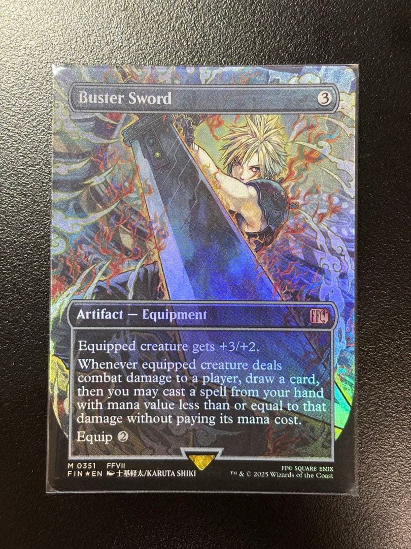 バスターソード　英語版　foil MTG フルアート)バスターソード/Buster Sword《英語》【FIN】