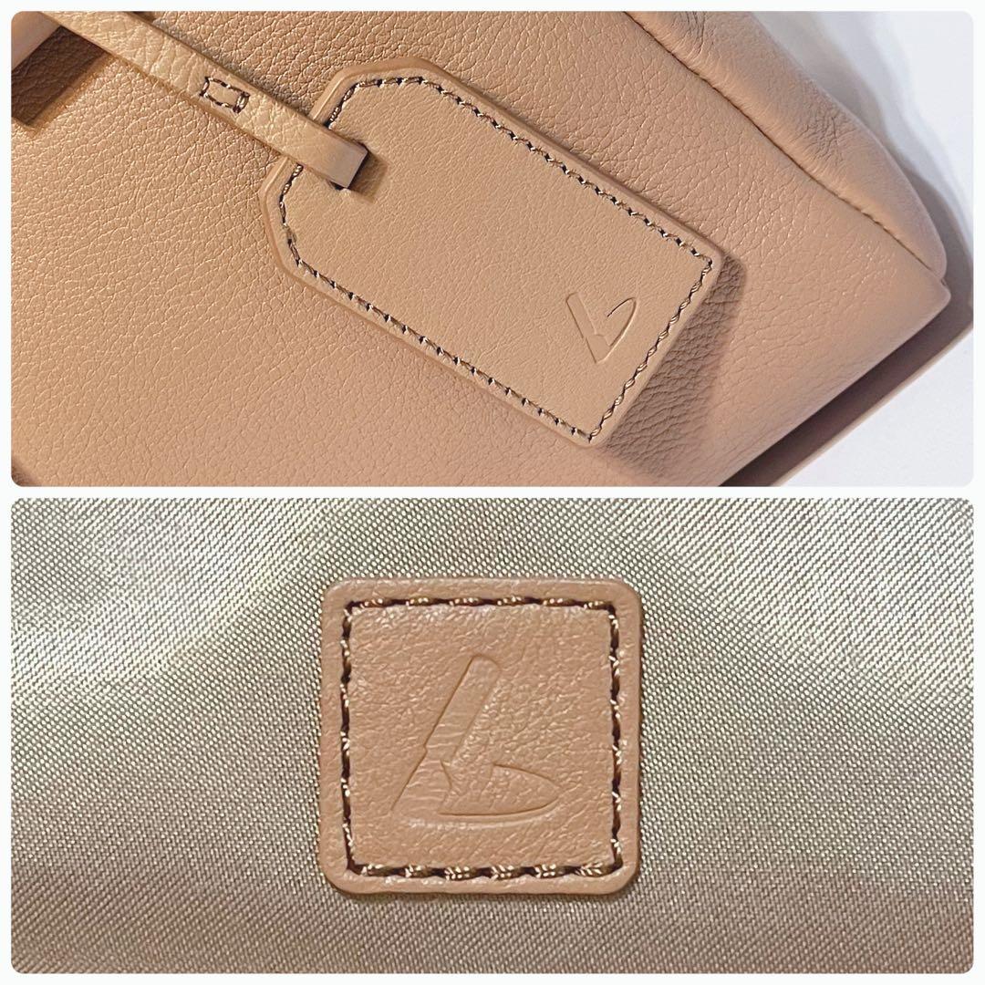 限定色 美品】土屋鞄 レザー ハンドバッグ ミニトート キャメル