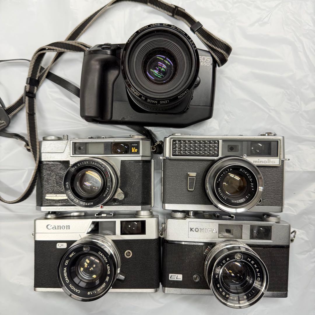 一眼レフフィルムカメラセット Canon MINOLTA KONICA - メルカリ