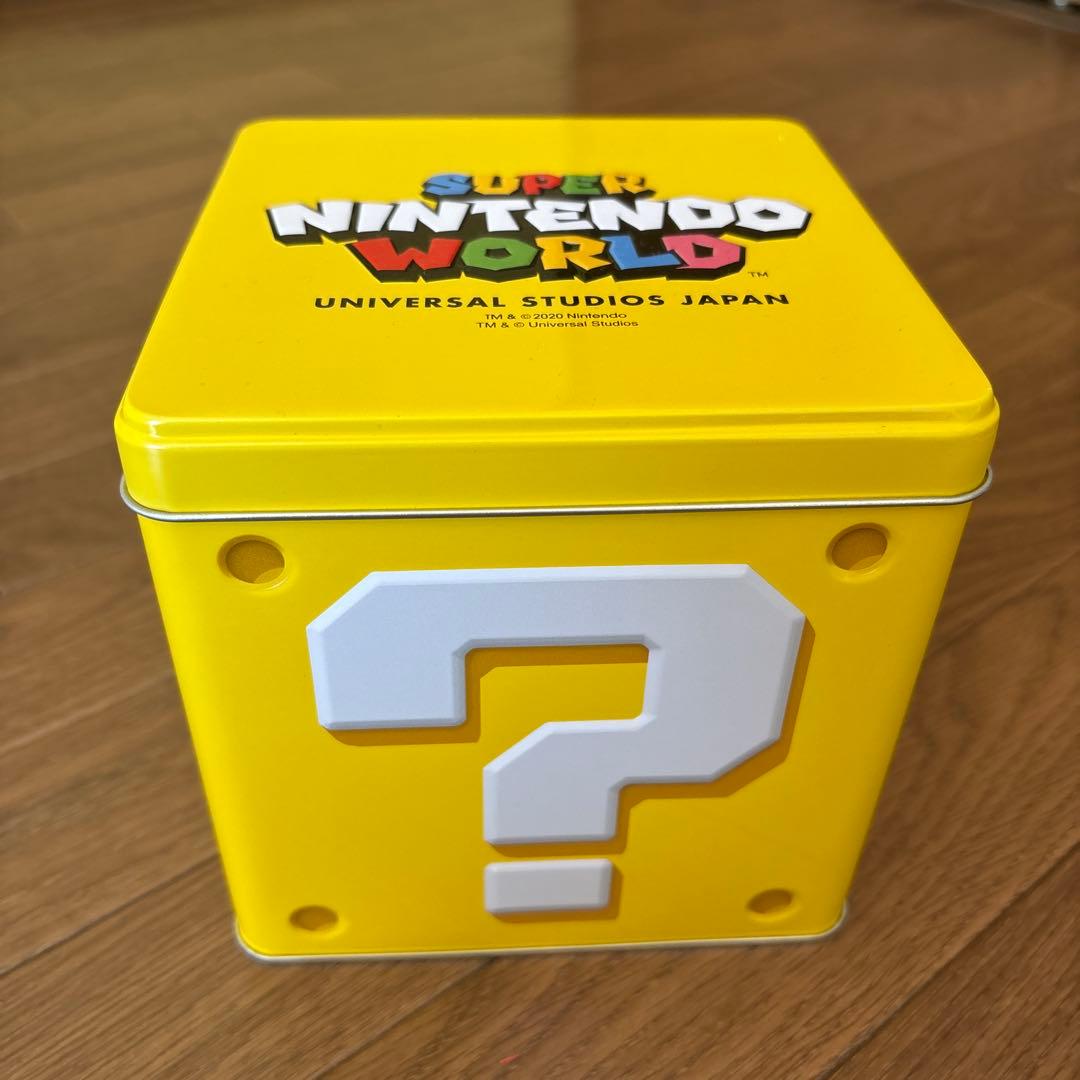 USJ ユニバ ニンテンドーワールド マリオ ハテナブロック 缶 空き缶 お