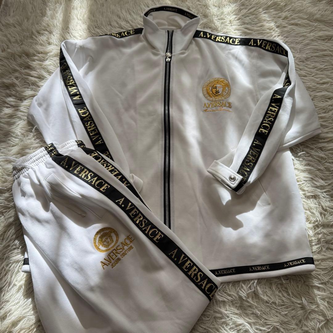 ヴェルサーチ セットアップ ウインドブレーカー 刺繍 上下セット M