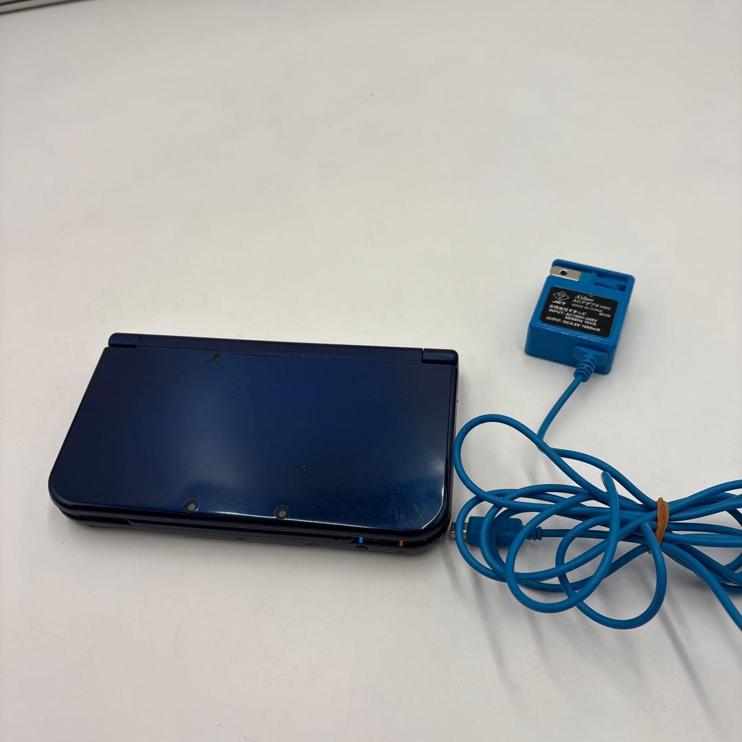 Newニンテンドー3DSLL メタリックブルー アダプター付属 動作確認済み