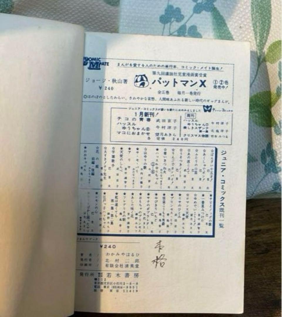 貴重☆2冊B6ハードカバー少女漫画「こがらしの歌」&「南海の友情