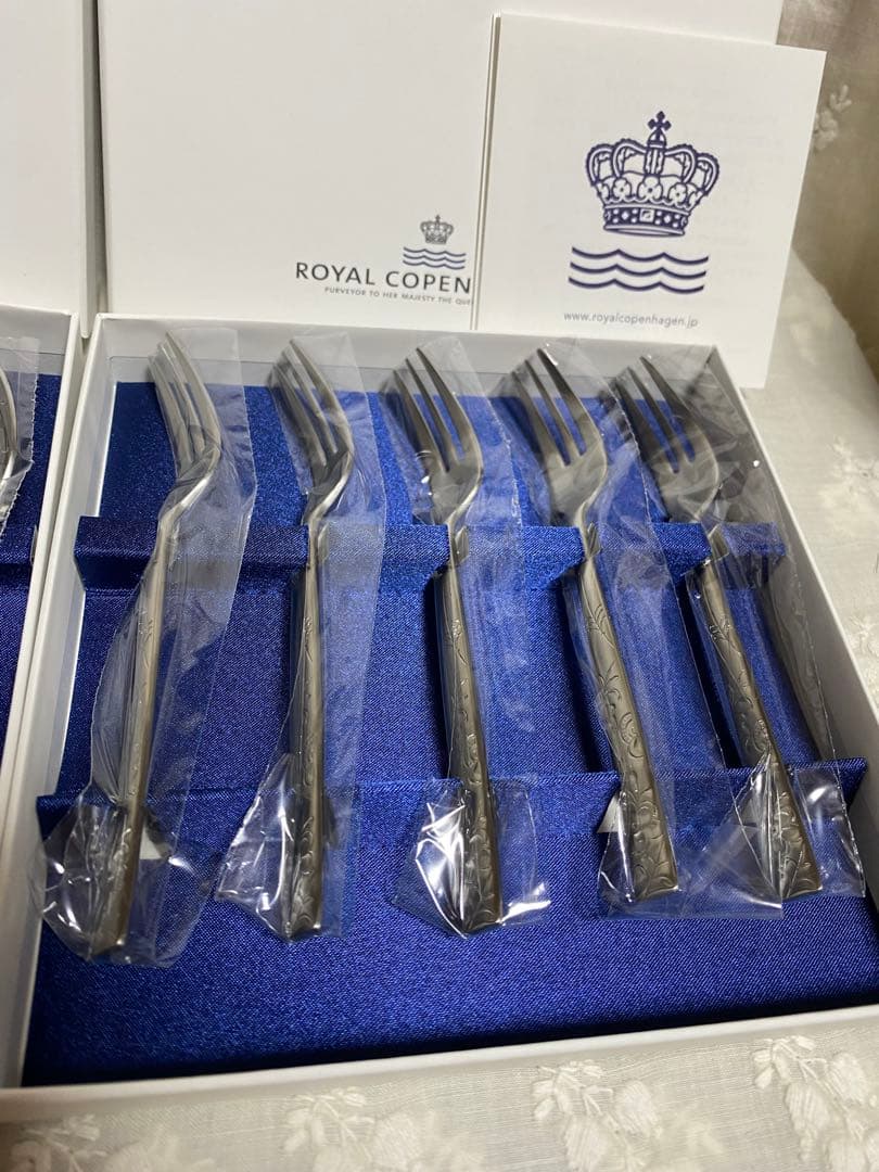 ロイヤルコペンハーゲン シェラン スプーンフォークセット 計10本