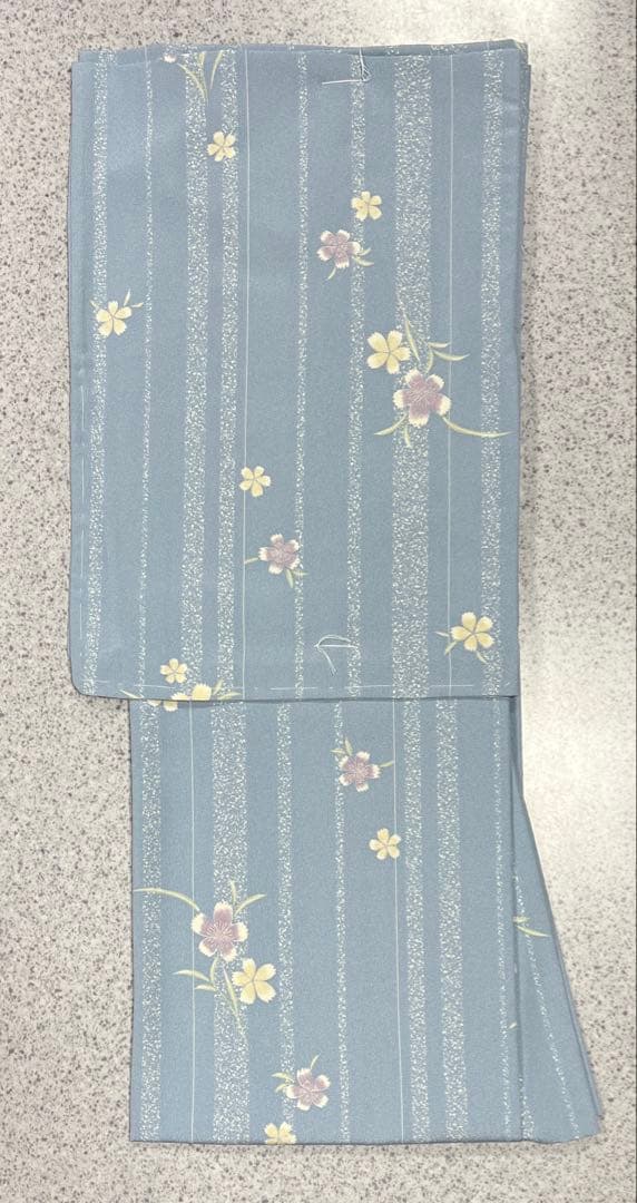 ミ*ー様 新品 東レシルック着物 単衣仕立て品 裄(68cm)1尺8寸 身丈16